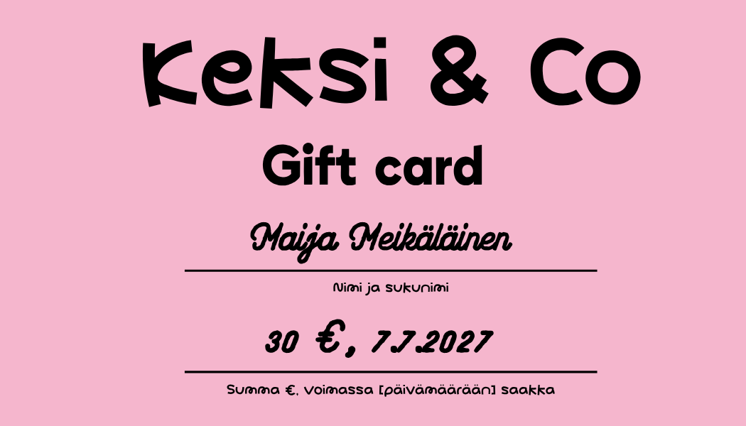 Keksi & Co gift card